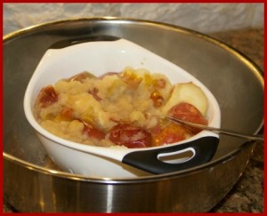 Apples in colander