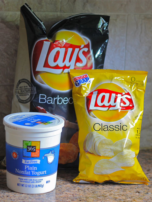 Plain Yogurt and Potato Chips